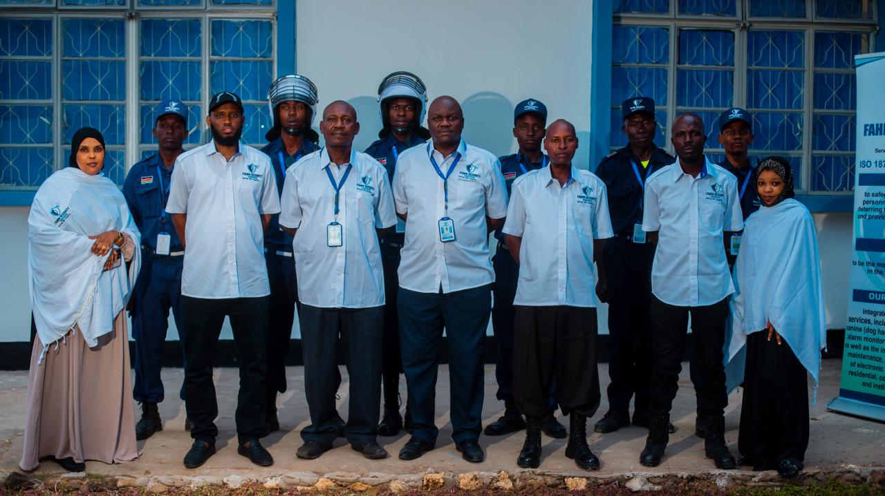 The Fahim Security Services team at our Mombasa head office.